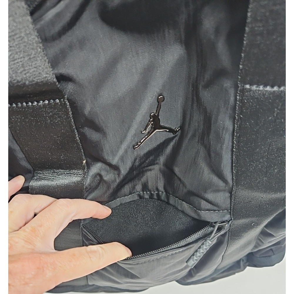 Nike Jordan Black Laptop Backpack Shoe Compartment Travel School Gym Bag NWT - Picture 10 of 11